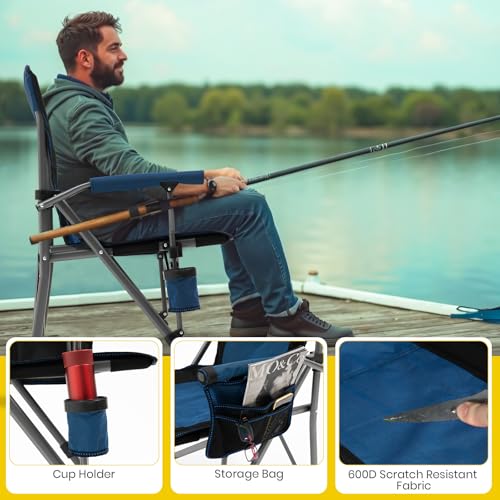 Folding Camping Chair with Cup Holder and Carry Bag M2670
