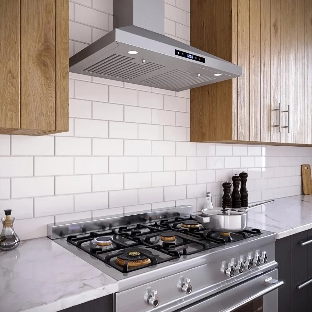 30 in. Ductless Wall Mount Range Hood with Baffle Filters S93320