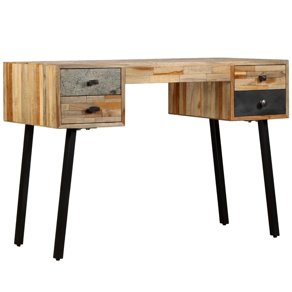 Solid Reclaimed Teak Writing Desk Z932370
