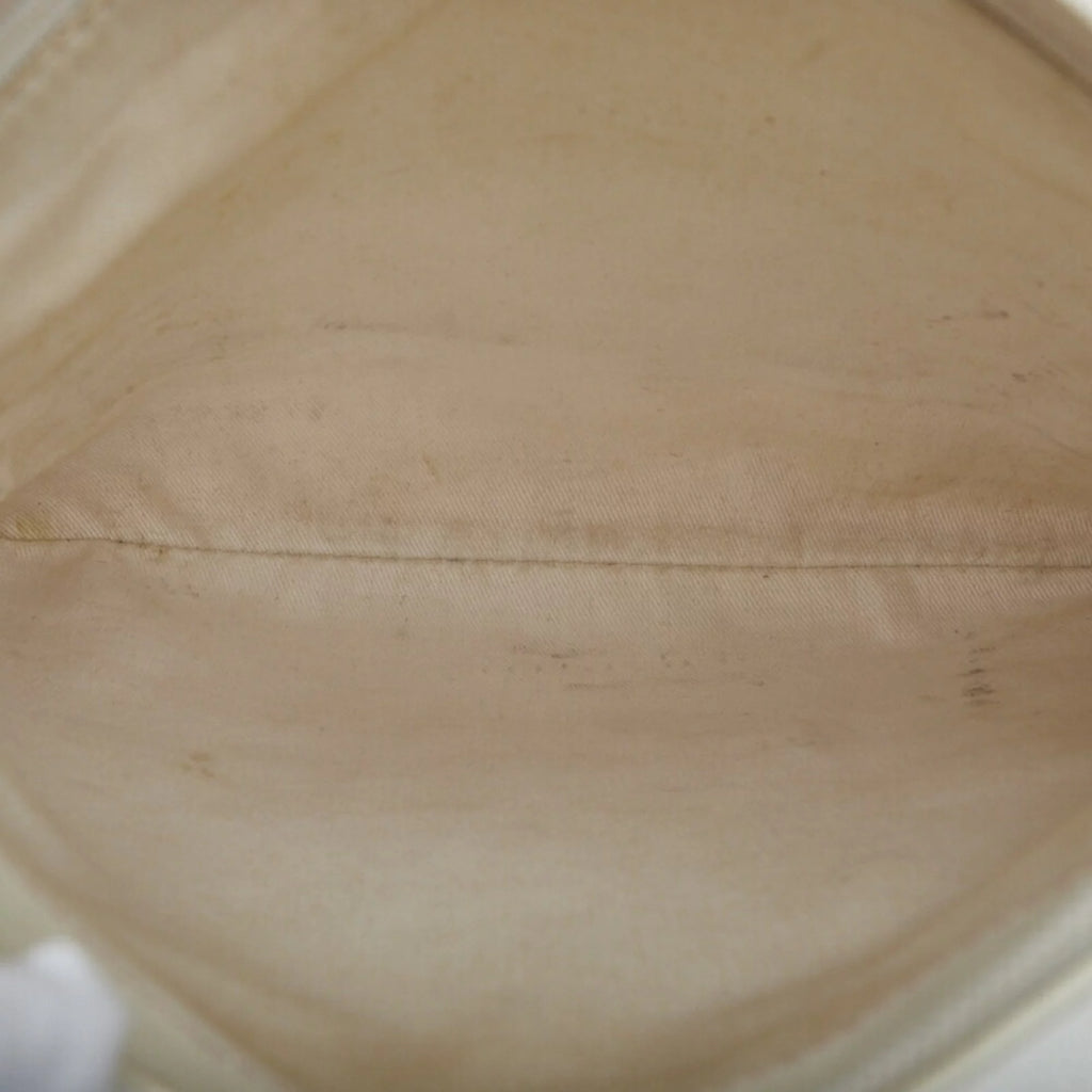Pre-Owned Pink White Canvas Leather Shoulder Bag C24620