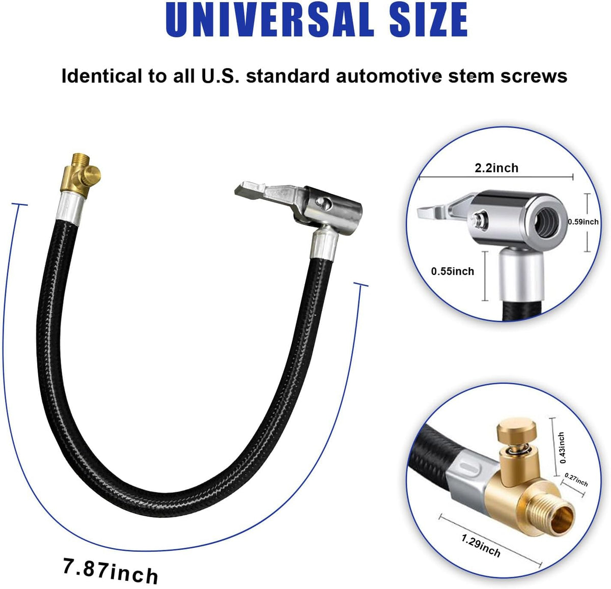 Lock On Air Chuck with 7.9'' Hose Q88152