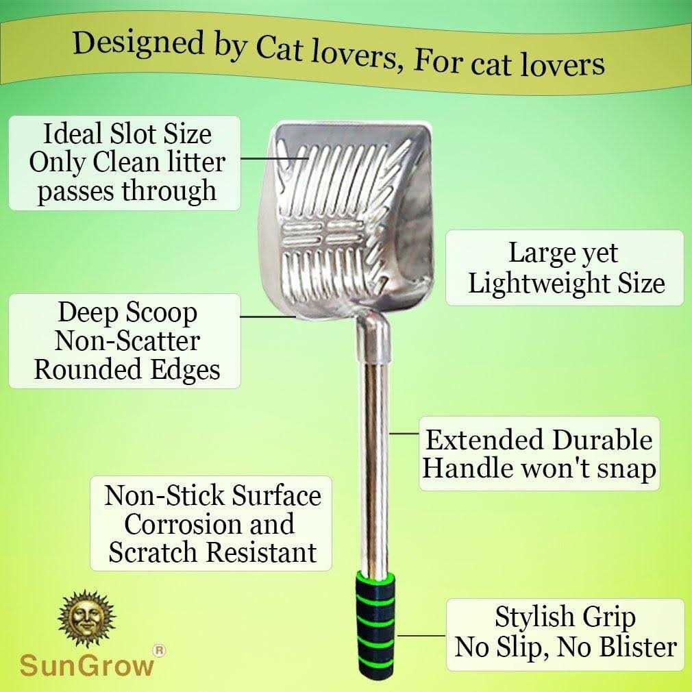 Cat Long Handle Metal Scoop G800923
