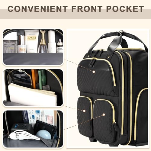 Black Gold Carry On Rolling Suitcase N71201