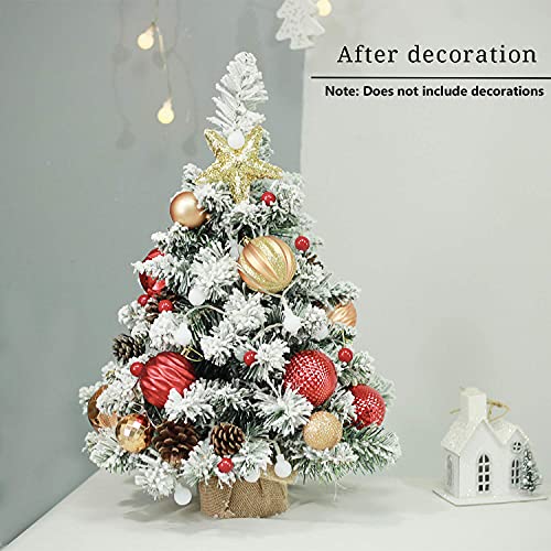 20 Inch Pre-Lit Artificial Mini Christmas Tree with 40 LED Lights G20238