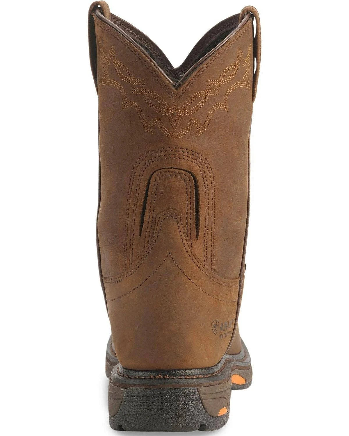Brown Pull-On Work Boots Z901022