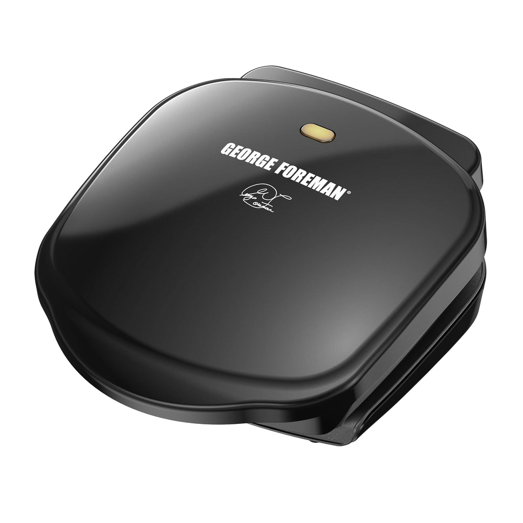 2-Serving Electric Indoor Grill and Panini Press, Black L472562