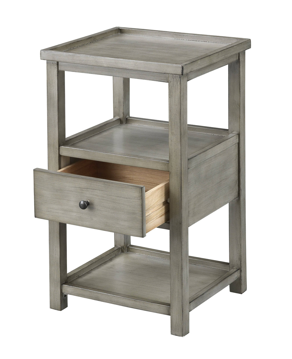 Grey One Drawer Chairside Table F4848