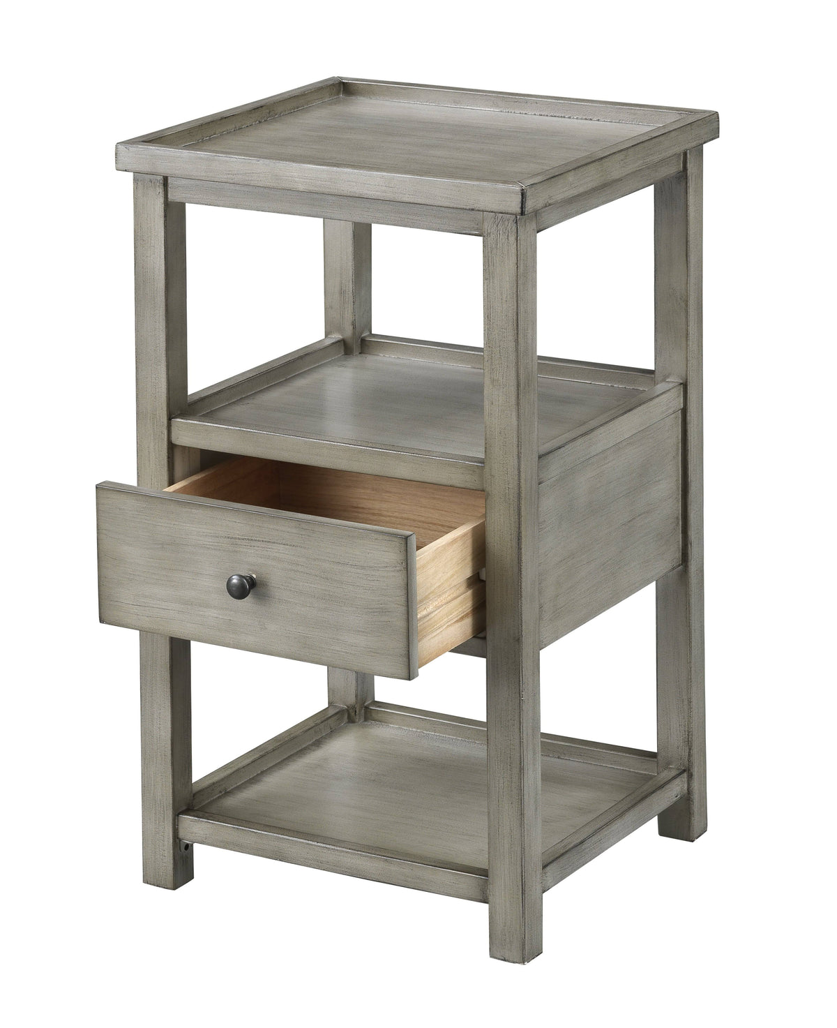 Grey One Drawer Chairside Table F4848