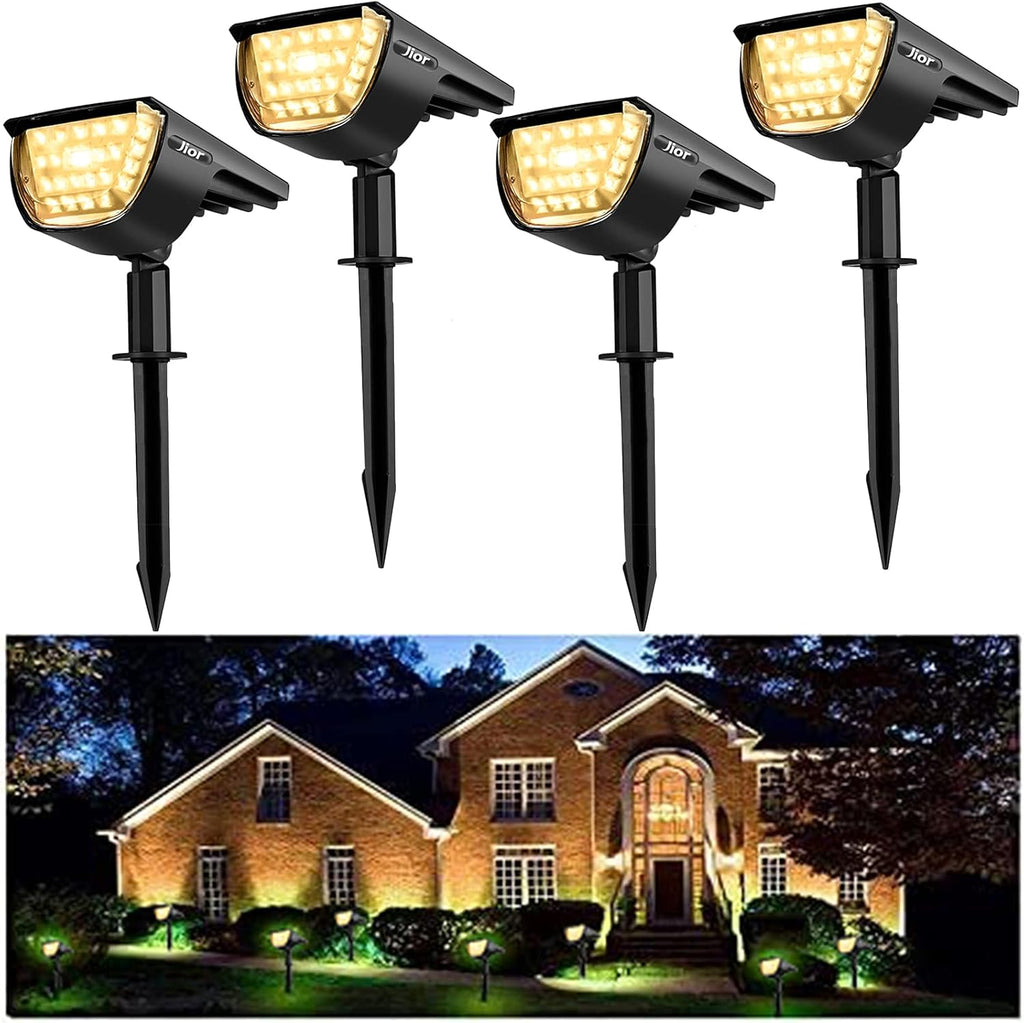 32 LED IP65 Waterproof Solar Powered Wall Lights 4 Pack (Warm White) K1015