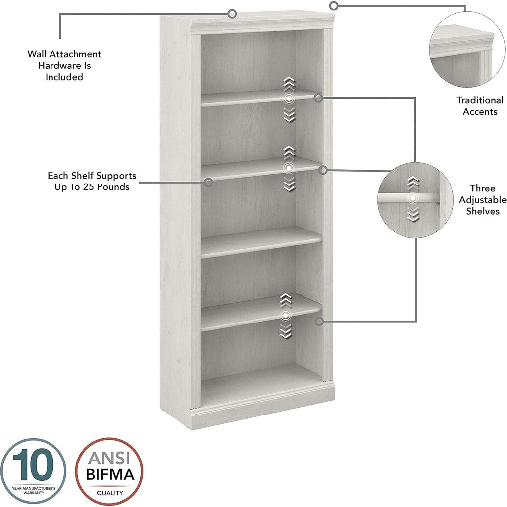 5 Shelf Bookcase, Set of 2 K165