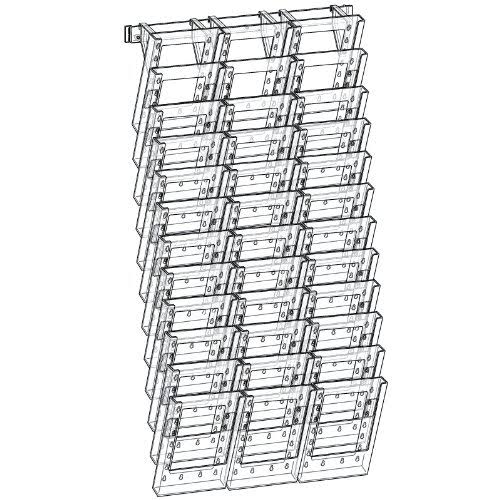 36-Pocket Bifold Wall Mount Display N281