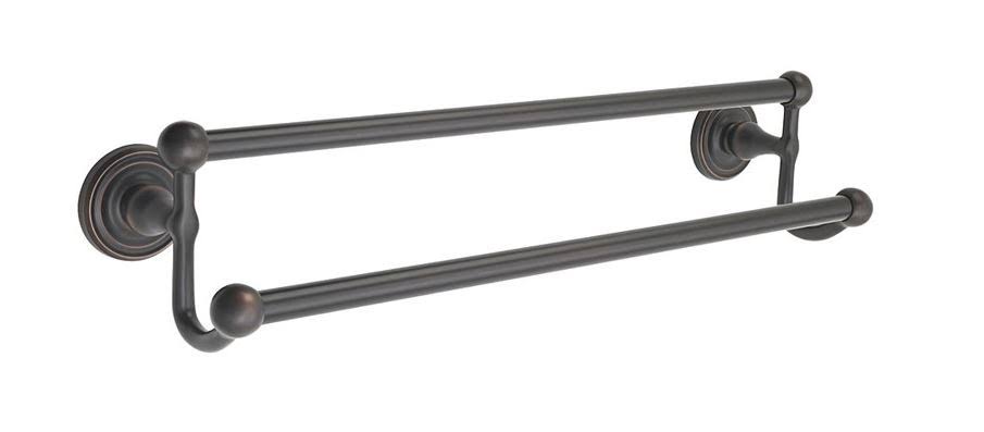 French Antique Brass Double Towel Bar U16993