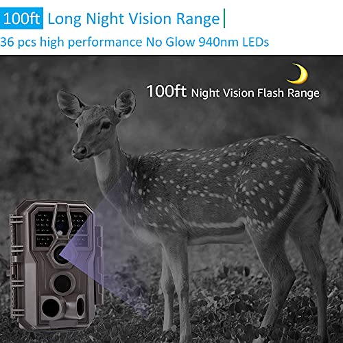 48MP 1296p Night Vision Waterproof Trail Camera H31123