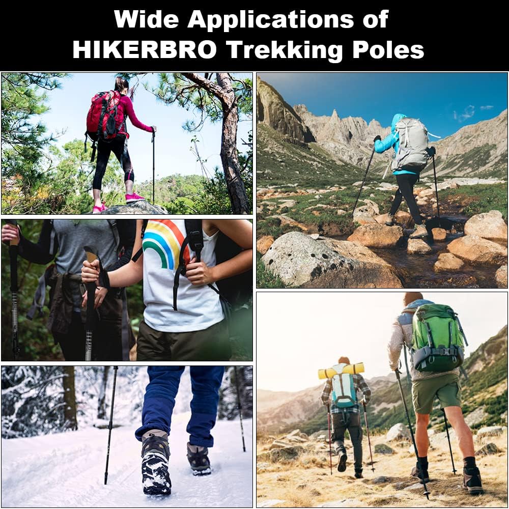 Carbon Fiber Trekking Poles with Cork Handle Y990650