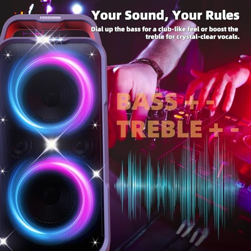 Portable Bluetooth Speaker with Deep Bass and LED Light Show N505