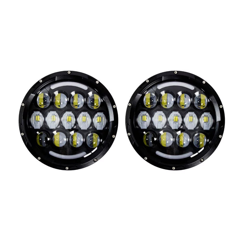 7" LED Light with Black Face J59837