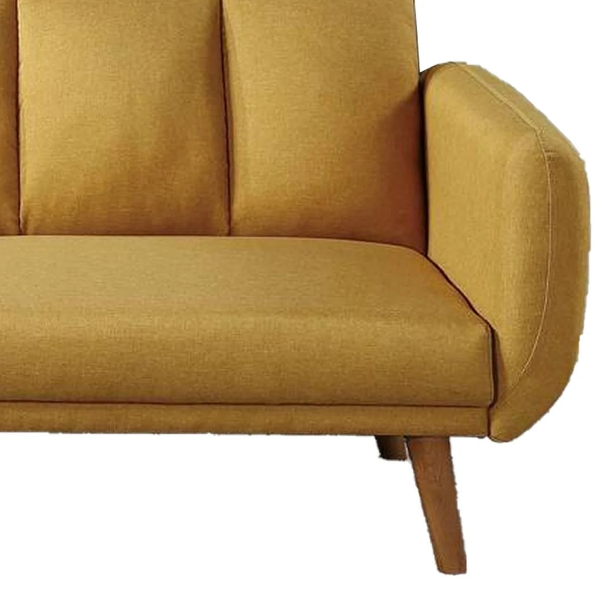 Adjustable Upholstered Sofa with Track Armrests and Angled Legs Q17474