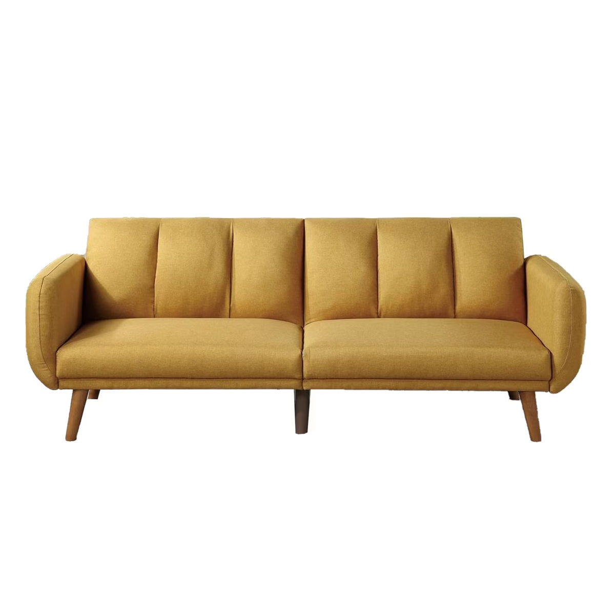 Adjustable Upholstered Sofa with Track Armrests and Angled Legs Q17474