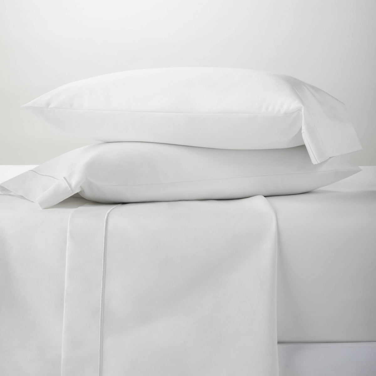 California King 6pc 1000 Thread Count Solid Sheet Set True White A75346