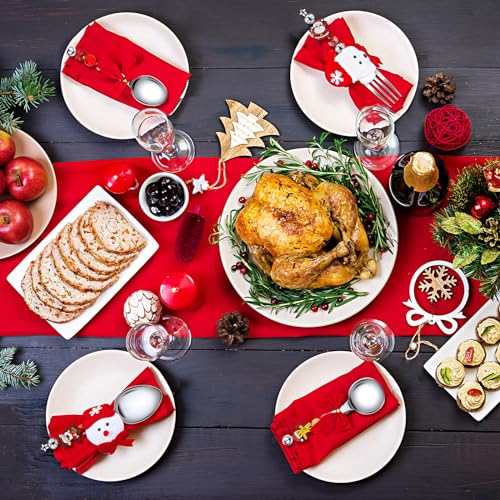 12 Sets Beadable Spoon Fork Set Christmas Kitchen Utensils D223