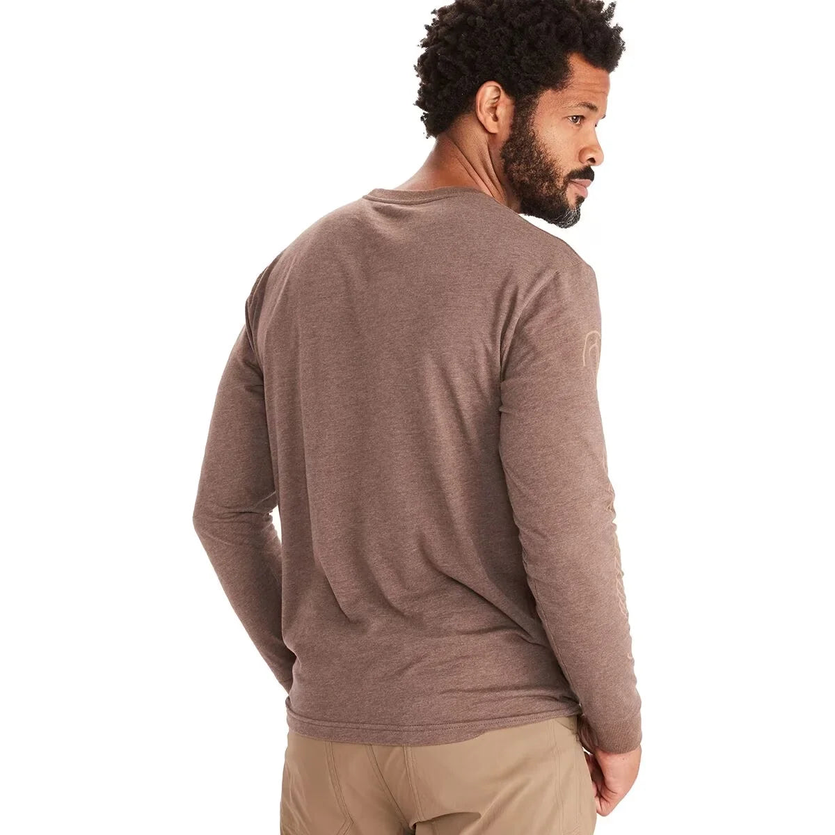 Brown Heather Long-Sleeve T-Shirt T339694