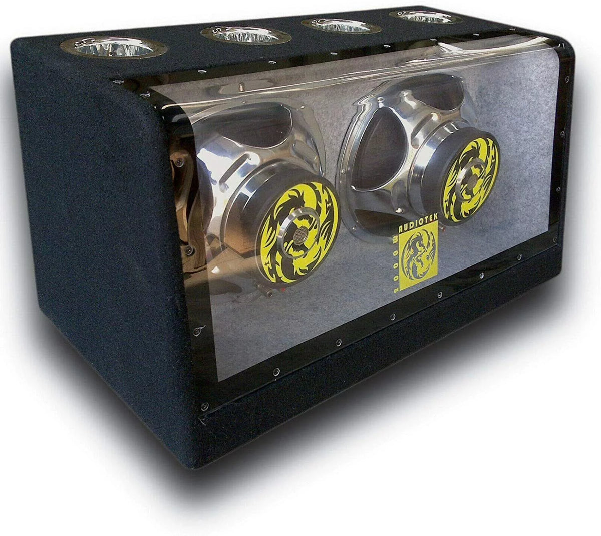 12" 2000W Bandpass Bass Box + Car Audio Amplifier + Kit Bundle E93240