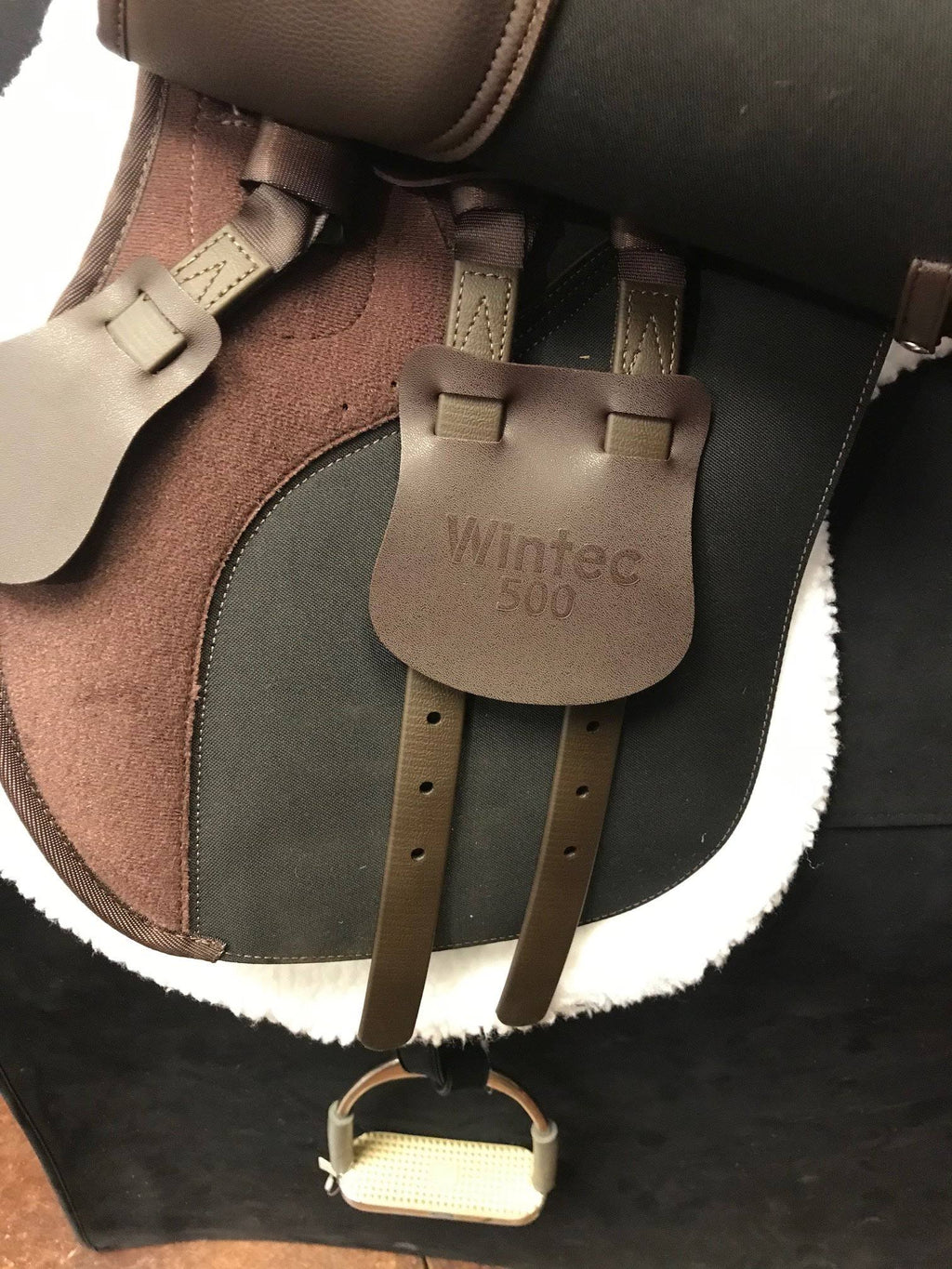 Brown Flocked All Purpose Saddle A1454