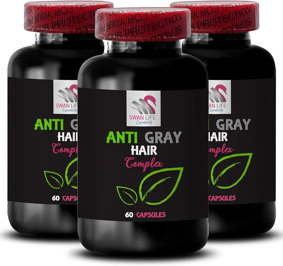 Anti Gray Hair Capsule 3 Bottles 180 Capsules Z654994