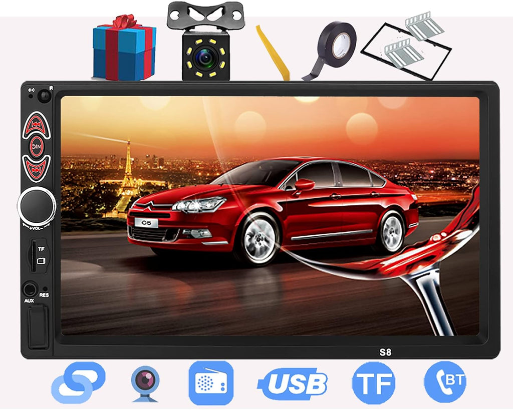 7 Inch Touchscreen Double Din Car Stereo E766