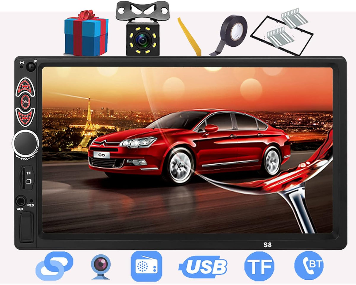 7 Inch Touchscreen Double Din Car Stereo E766