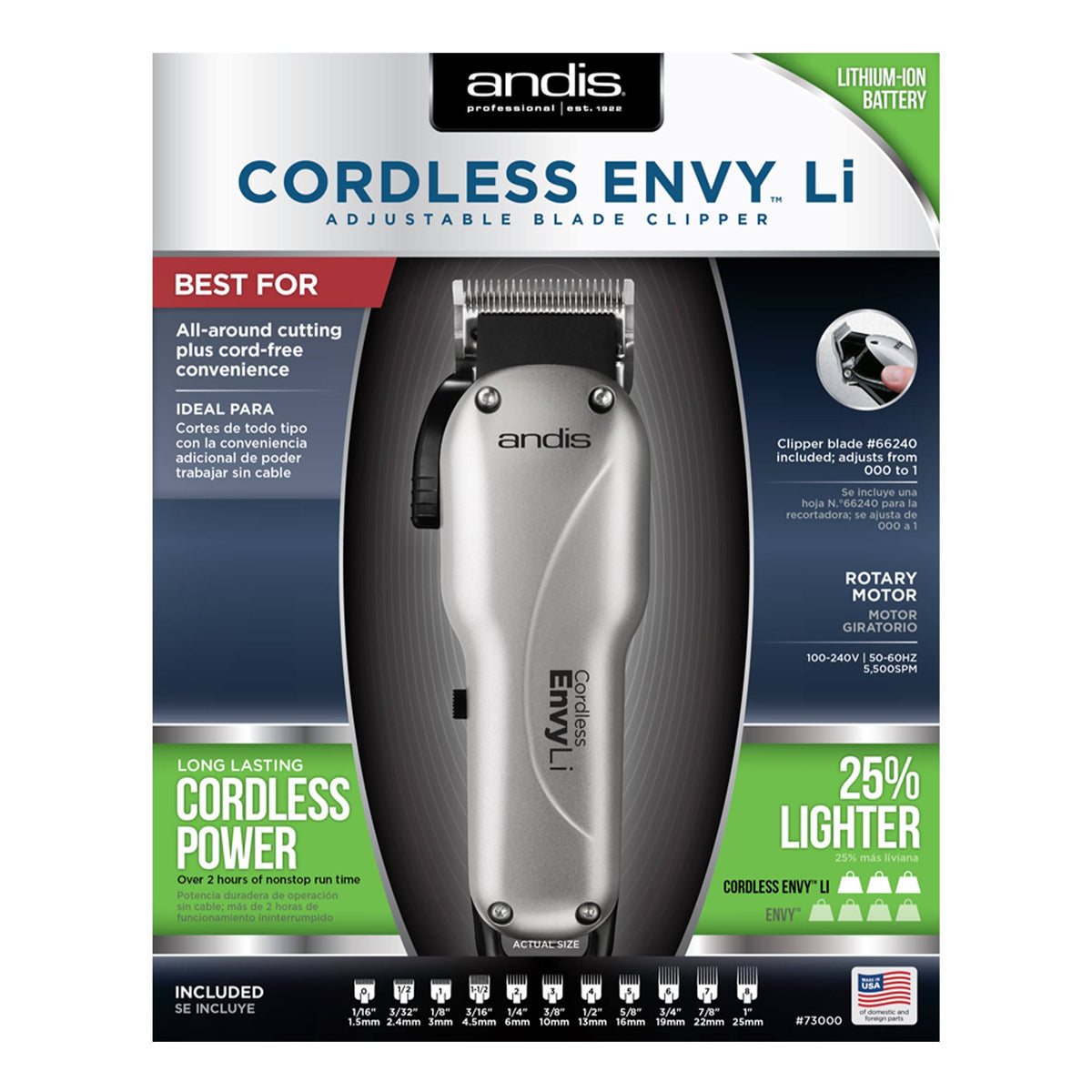 Cordless Adjustable Blade Clipper L3189