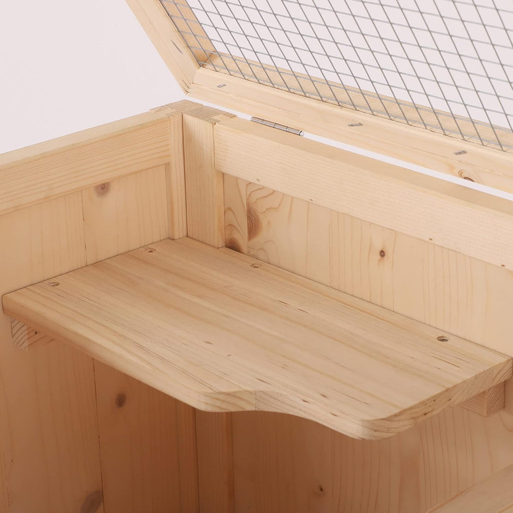5-Tier Wooden Hamster Cage with Openable Top and Front Door Q3533