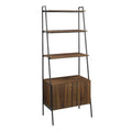 Dark Walnut Open Shelf Ladder Bookcase B232432
