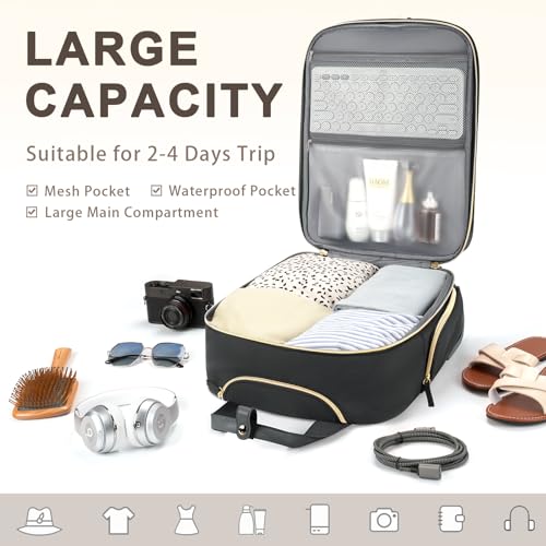 Black Gold Carry On Rolling Suitcase N71201