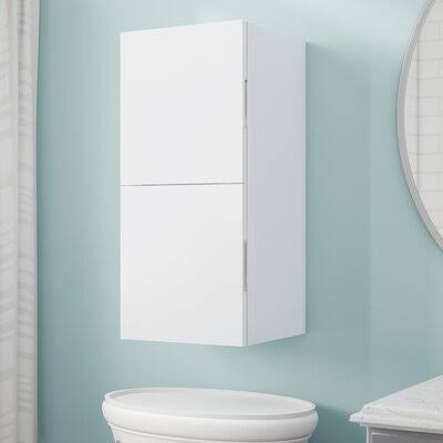 Wall Mounted Cabinet High Gloss White V387862