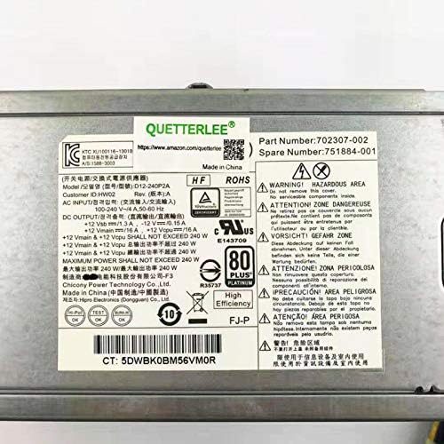 240W Power Supply for HP Elitedesk SFF, Pack of 2 S3346