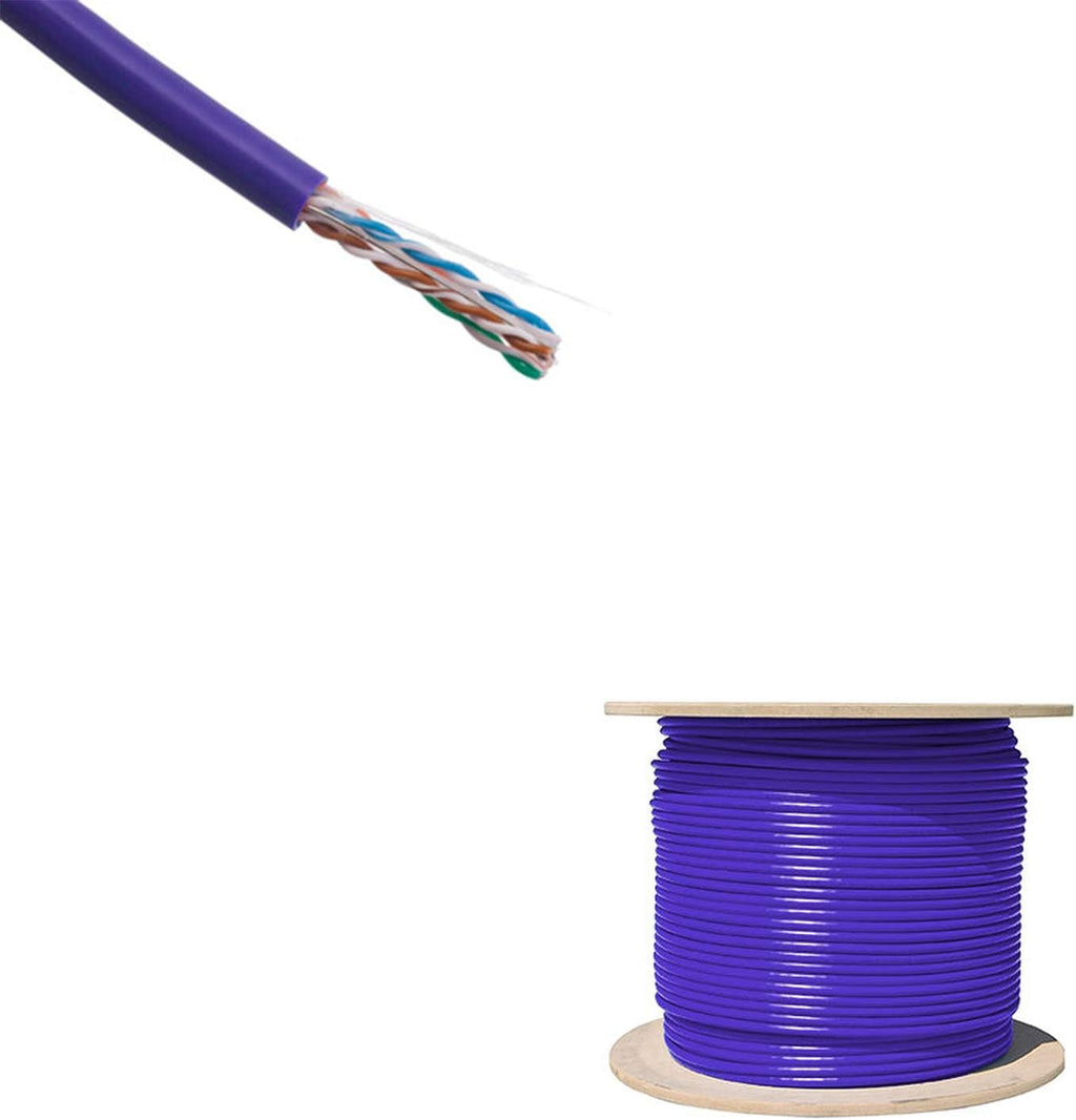 Yellow Cat6 1000 feet CM Bulk Ethernet Cable, Bare Solid Copper UTP, 23 AWG P29503