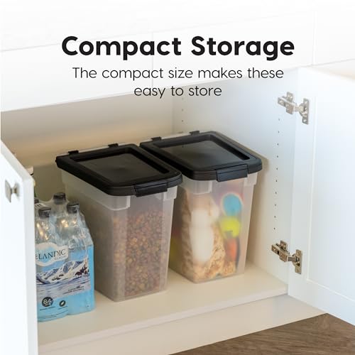 Airtight Pet Food Storage Container, 10 lbs, Translucent, BPA Free K76862