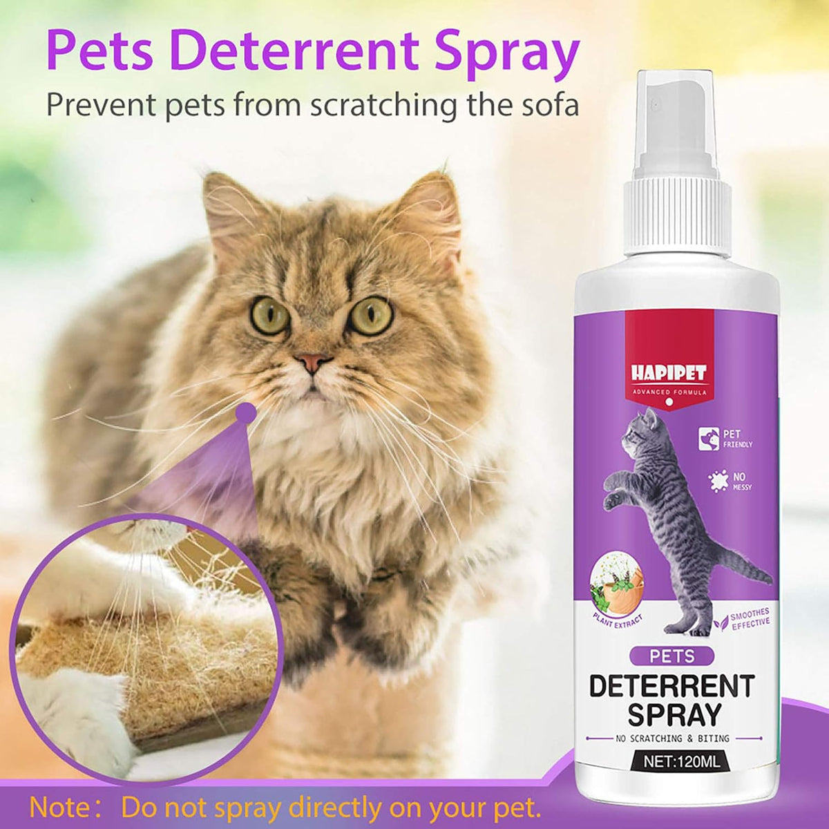 120ML Natural Cat Deterrent Spray Y7235