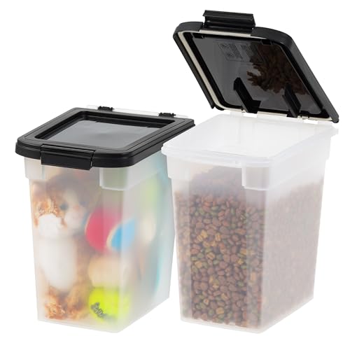 Airtight Pet Food Storage Container, 10 lbs, Translucent, BPA Free K76862
