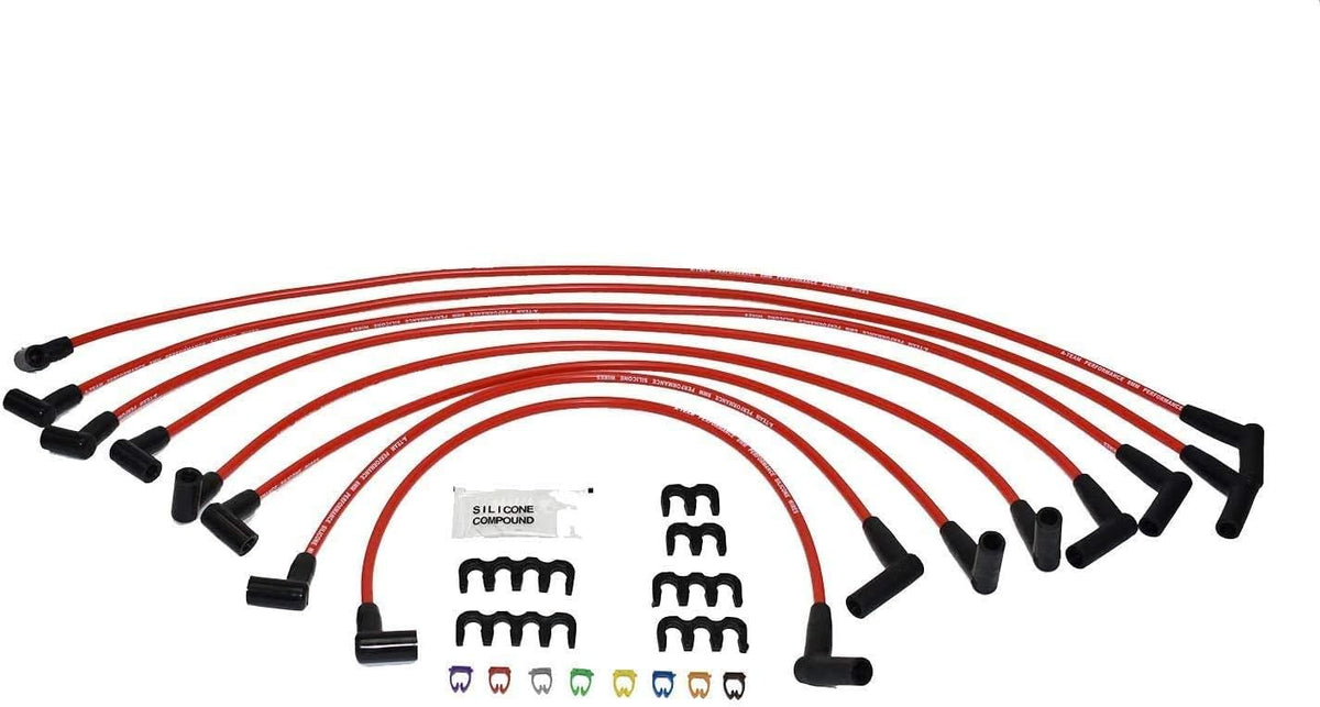 HEI Distributor, 8.0mm Spark Plug Wires, and Battery-Pigtail Harness Kit S498709