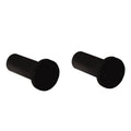 Set of Matte Black Bathroom Hooks X387064
