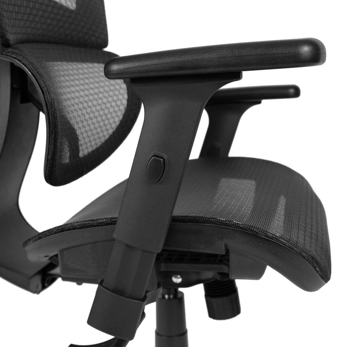 Ergonomic Mesh Office Chair with Lumbar Support in Black U388