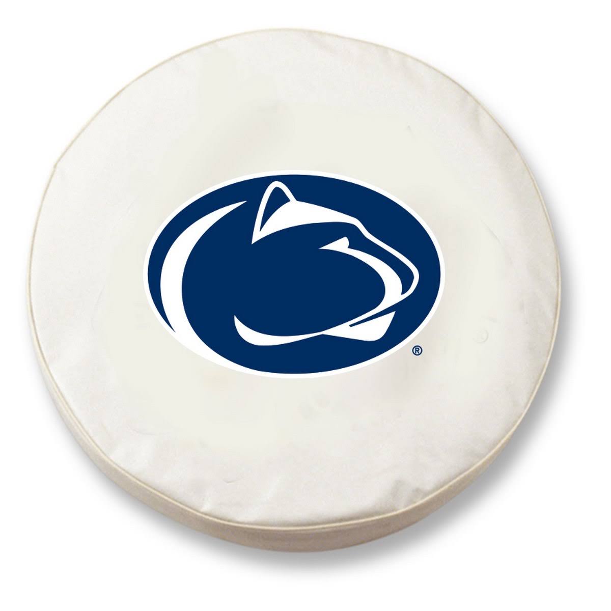 White Vinyl Fitted Car Tire Cover H5580