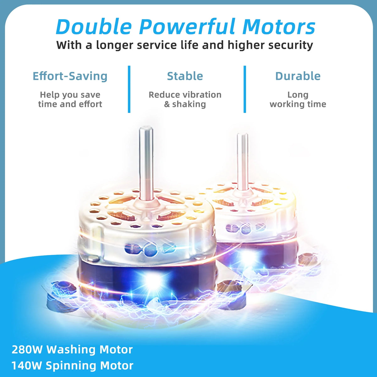 26lbs Portable Semi-automatic Twin Tub Washing Machine G915