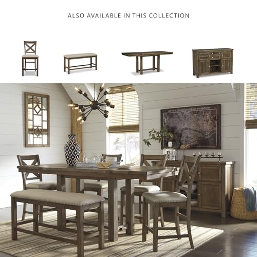 White Dining Extension Table with Trestle Base F70533