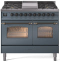 Blue Grey Dual Fuel Propane Gas Range E499