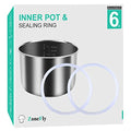 8Qt Stainless Steel Inner Pot X618454