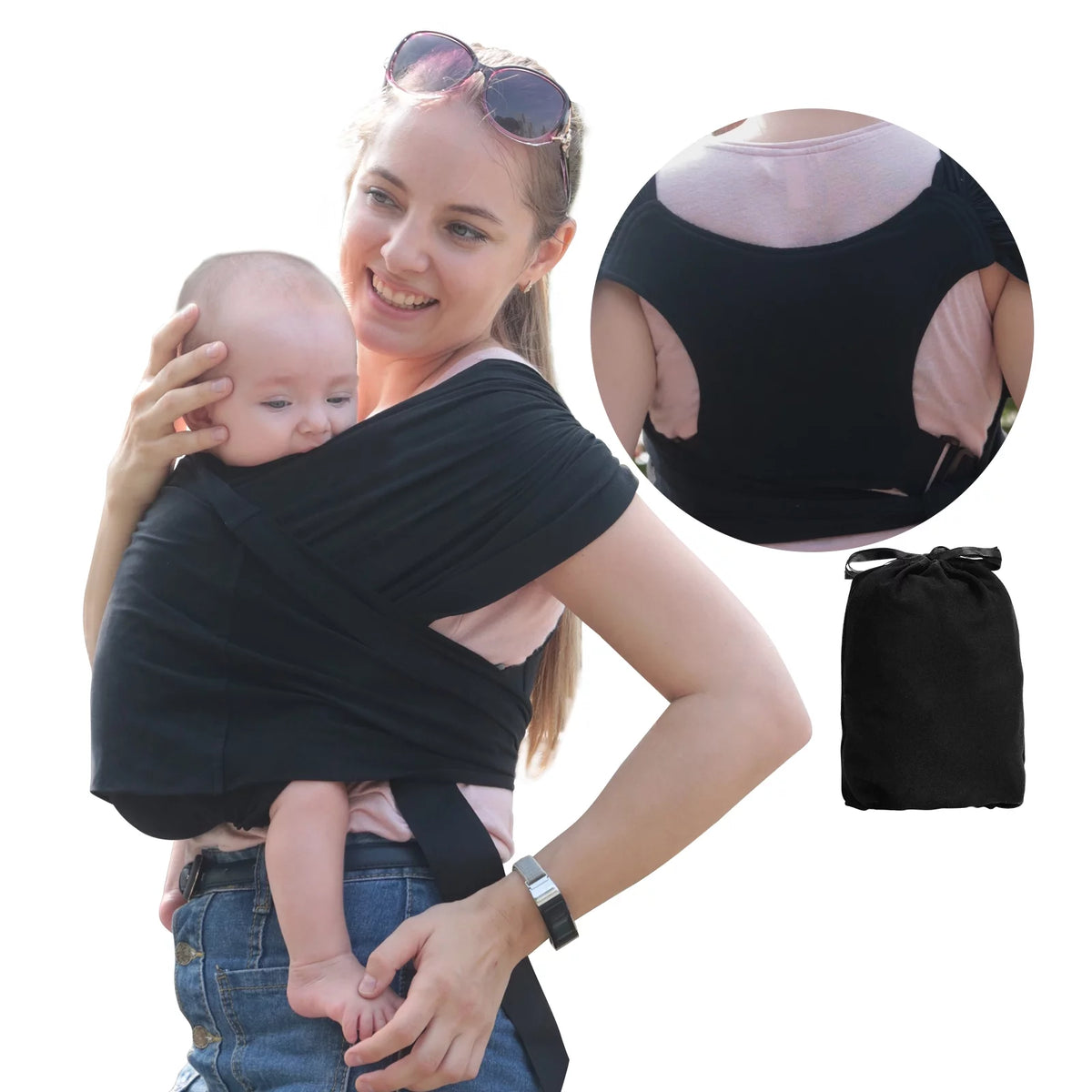 Organic Cotton Adjustable Baby Wrap Carrier V84330