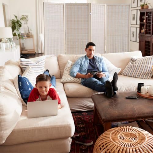 Natural Bamboo 6 Panel Room Divider O373196